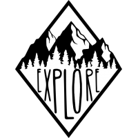 Sticker Explore forest - Stickers Camping Car