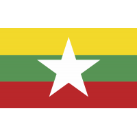 Autocollant Drapeau Birmanie - Autocollants Drapeaux