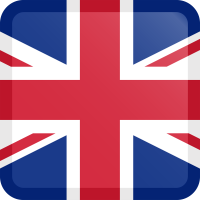 Autocollant Drapeau Royaume-Uni carré bouton - Autocollants Drapeaux