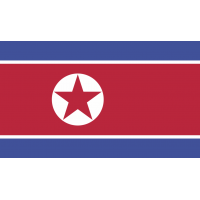 Autocollant Drapeau Corée Du Nord - Autocollants Drapeaux