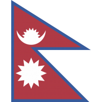 Autocollant Drapeau Népal - Autocollants Drapeaux
