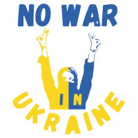 Autocollant No War Ukraine