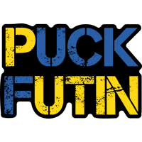 Sticker Ukraine Puck Futin Noir - Autocollants Drapeaux
